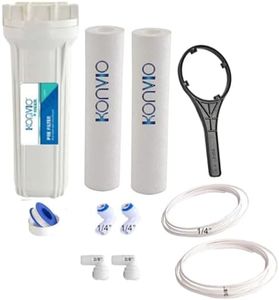 Konvio Neer Pre Filter for Water purifier for All RO Water Purifier, External Prefilter kit with 2 spun candles (Pre- Filter Kit)