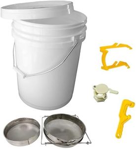 Beekeeping Tools Kit 5 Pcs - Honey Bee Hive Beekeeper Pail Pack