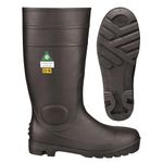 Pioneer Steel Toe Work Boots - Heavy Duty Slip Resistant PVC Safety Boots For Men/ Women - CSA Class 1 - For Construction - 11