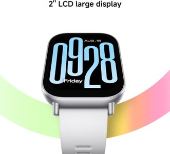 Redmi Watch 5 Active Smartwatch, 2.0" LCD, 18-Day Battery, Silver