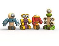 BeginAgain Tinker Totter Robots Build Your Own Robot Kit & Robot Building Set
