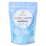 Dr. Su Glow X Grow for Hairfall Control | Strengthens Hair | 100% Plastic Neutral | Blend Of Herbal Extract | Exclusively For Hairfall For Men And Women | Multivitamins, Probiotics, And Amino Acids| 30 Satchets|