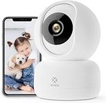 WOOX Smart Security Camera, WiFi Indoor Camera, 1080P HD Home Security Camera, 360°CCTV Camera, IR Night Vision, 2-Way Audio, Pet Camera, Baby Monitor Camera, Works with Alexa & Google Home