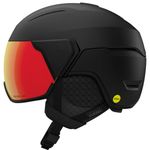 Giro Orbit Spherical MIPS Ski Helmet - Snowboard Helmet with Integrated Shield for Men & Women - Matte Black - M (55.5-59cm)