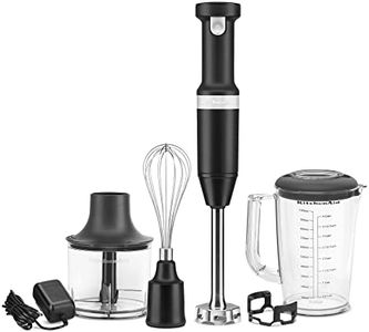 KitchenAid Variable Speed Cordless Hand Blender w/ Accessories, KHBBV83BM