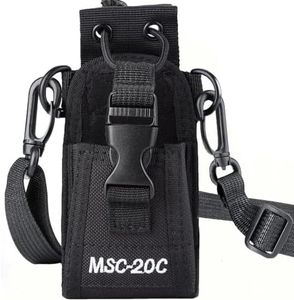 Litensh Tactical Radio Holder Radio Case Radio Holster Military Radios Pouch Bag with Strap for Two Way Radio GPS Phone Walkie Talkies Adjustable Storage (1)