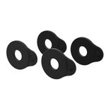 D'Addario Flex Lock Strap Blocks - Locks Straps In Place - Protect Your Instrument with No Modifications or Hardware - Easy to Attach - Set of 4 Blocks - Black