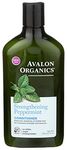 Avalon Organics - Peppermint Strengthing Conditioner - 312g - Invigorating Peppermint Scent - Strengthens & Nourishes Hair - Suitable for All Hair Types