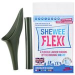 SHEWEE Flexi – The Original Female Urinal – Made in the UK – Reusable, Flexible & Portable Urination Device. Festival, Camping, Car, Hiking Essentials for Women. Stand to Pee Funnel – NATO Green