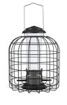 Critters@Home Squirrel Proof Bird Feeder - Hanging Caged Tube Bird Feeder for Small Birds - Finch Chickadee Sparrow and Wren - Ideal for Outdoors - Pigeon, Blue Jay, Deer, Grackle and Starling Proof