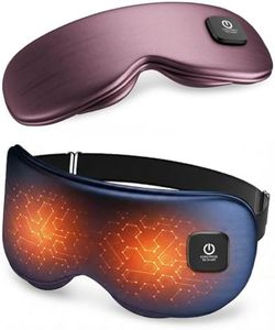 Heated Eye Mask - Cordless Eye Mask for Dry Eyes, Eye Relief, Improved Sleep, Washable Eye Heating pad for Travel and with Replaceable Shell