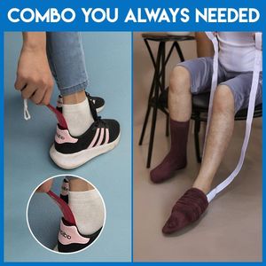 Sock Aid Shoe Horn Helper – Easy Grip Dressing Assist Tool