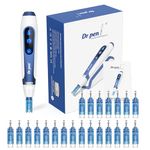 Dr. Pen A11 Microneedling Pen, 22PCS Cartridges Kit Professional Derma Needle Pen with Pause Button & Touch Screen, Powerful Wireless Auto Skin Needling Pen for Spa & Home Wrinkle Acne Scar Hair Loss