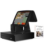 ZHONGJI 15'' Touch Screen PC Win10 POS System for Restaurant Bar or Food Business with Kitchen Printer SET02