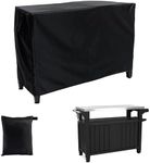 PAMASE Outdoor Dining Cart Cover - 54"L*23"W*35"H Grill Covers for Keter Unity XL Portable Cabinet Bar, Heavy Duty Waterproof BBQ Food Prep Table Serving Worktable Metal Movable Station