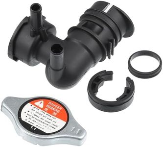 uxcell No.16431-31490/16401-62100 Engine Radiator Filler Neck with Fully Sealed Cap for Toyota Sienna 07-10 for Lexus RX350 07-09 Plastic Car Upper Radiator Coolant Filler Neck Water Pipe