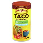 OLD EL PASO - VALUE SIZE PACK - Taco Seasoning Mix, Smart Fiesta, 177 Grams Package of Taco Seasoning, Seasoning Created From a Delicious Blend of Spices