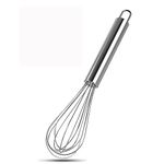 Stainless Steel Whisk Balloon Whisk Whisk Set Egg Beater for for Blending Whisking Beating Stirring Cooking Baking Beating & Stirring - 8 Inch