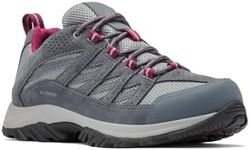 Columbia Women's Crestwood low rise hiking shoes, Blue (Zinc x Dark Fuchsia), 6.5 UK
