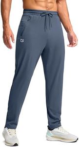 G Gradual Men's 30"/32"/34"/36" Inseam Tall Sweatpants with Zipper Pockets(Dusty Blue,36-S)