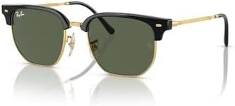 Ray-Ban - Junior New Clubmaster - Transparent Light Brown/Black On Gold - Regular - 47mm - Sunglasses