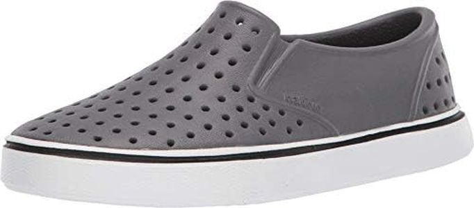 Native Kids Shoes Boy's Miles Slip-On (Toddler/Little Kid) Dublin Grey/Shell White 4 Toddler