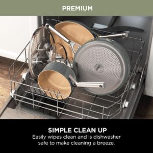 Ninja 5-Piece Ceramic Cookware Set – Non-Stick Pots and Pans