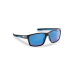 Flying Fisherman 7706BSB Freeline Polarized Sunglasses, Matte Black Frame, Smoke-Blue Mirror Lens, Medium