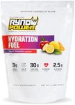 Ryno Power Hydration Fuel - Advanced Electrolyte Formula + BCAA's - Gluten Free - Sustained Energy and Muscle Recovery - (Fruit Punch)