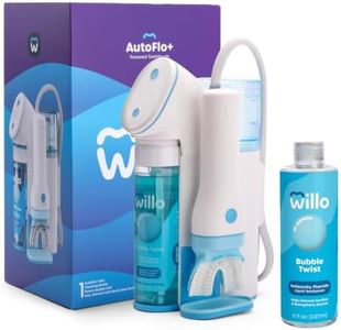Willo Fully Automatic Kids U-Shaped Electric Toothbrush - 2 Brushing Timers, Deep-Cleans, Technique Free - Bubble, Dye-Free (Medium - Kids Ages 8-11 Years)