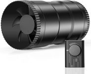 Hon&Guan 4 Inch Inline Duct Fan with Speed Controller - 130 CFM Airflow with 6W Ultra-Low Power and Low Noise