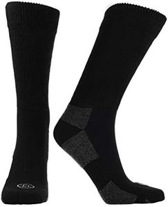 Doctor's Choice Diabetic Crew Socks, Women's, Non-Binding, Half-Cushioned, & Seamless Toe, 2 Pairs, Black, Medium (Womens Shoe Size: 6-10)