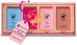 Beverly Hills Polo Club Pocket Size Collection, 4 Piece Eau De Parfum Gift Set for Women