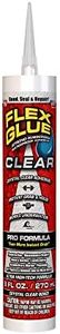 Flex Glue, Super Strong, Rubberized Waterproof Adhesive, Works Underwater, Use on Pools, Showers, Outdoors, Concrete, Brick, Pavers, UV Resistant, 9 oz Cartridge, Clear
