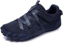 UBFEN Kids Barefoot Shoes Zero Drop Minimalist Sneakers for Boys Girls Toddler Lightweight Comfortable Running Hiking School Tennis Shoes Dark Blue 13 Little Kid