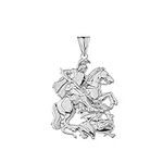 Fine Sterling Silver St. George The