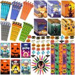 Halloween Party Favors, 24Pack Halloween Stationery Favors for Kids, Halloween Goody Bag Fillers for Trick or Treat Halloween Party Gifts Classroom Prize Rewards