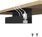 Bracwiser Under Desk Cable Management Tray, 16.5” Sturdy Metal Power Strip Holder, Standing Desk Cable Tray Organizer for Cords, Wire, S7