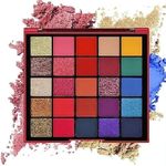 Mattlook 25 Colors Blink Eyeshadow Palette|Highly Pigmented|Blendable|Waterproof|Flawless Finish|Long Lasting|Matte & Shimmery Palette|Long Lasting|Creative & Fashion Eye Make-Up- Mutlicolor-01(26 gm)