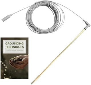 Copper Grounding Rod with 40ft Female Grounding Cord, Ground Rod Kit, Great for Grounded Products, Easy to Use with Grounding Mat, Sheet, Pillowcase, Blankets