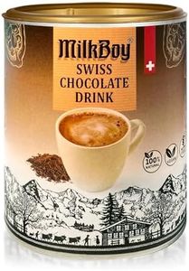 MilkBoy Gourmet Hot Chocolate Mix - Swiss Chocolate Drink for Cold or Hot Cocoa - Kosher, Vegan, and Gluten Free Hot Chocolate Mix Canister with 12 Servings, Rainforest Alliance Certified, 12 OZ