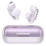 Monster Wireless Earbuds, Comfort Clip-On Bluetooth Earbuds, Bluetooth 5.4 Open Earbuds with Environmental Noise Cancellation, IPX5 Waterproof & Touch Control Wireless Headphones for Indoor or Outdoor