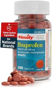 TIME-Cap Labs 200 Tablets Ibuprofen 200mg Coated - Pain Reliever & Fever Reducer (NSAID) for Adults, Helps with Headache, Back Pain, Muscle Aches, Toothaches, Menstrual Cramps & Minor Arthritis Pain
