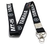 Yamaha MT-15 Id Card Holder Fabric Lanyard Keychain Neck Strap Black