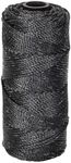 ANMOFLY Tarred Bank Line String,#36 Bankline Black Nylon Twine for Fishing,Garden,Tomato,Wrapping,Camping and Outdoor Survival,Netting Home Improvement(350 Feet,2mm)