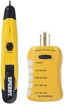 Sperry Instruments ESK2 Non-Contact Voltage Detector and GFCI Outlet Circuit Analyzer Tester Kit, Yellow