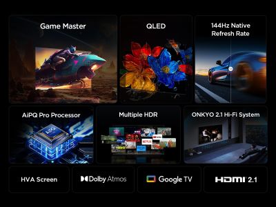 TCL 65" QLED 4K Gaming TV – Smart HDR Display