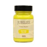 Guild Lane Jubilee Fine Paint - Bunting Yellow - Furniture, Metal, Fabric, Glass & More - Indoor & Outdoors - Water-Based Acrylic Paint - 60ml Jar