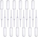 EKIND Plastic Squeeze Transfer Pipettes Suitable for Chocolate, Cupcakes, Strawberries, Ice Cream, Cakes, Children's Painting, Kitchen (0.2ml, Gradulated, Pack of 12)