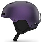 Giro Ledge Ski Helmet - Snowboard Helmet for Men, Women & Youth - Matte Black/Purple Pearl - L (59-62.5 cm)